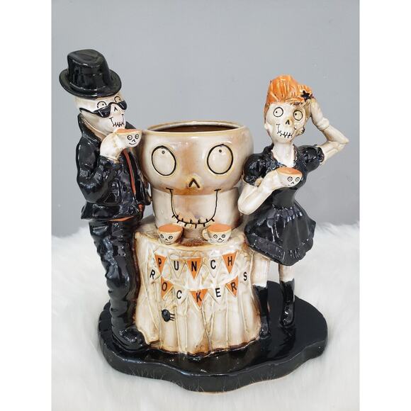 Boney Bunch Yankee Candle Punch Rockers Halloween Votive Holder Decor‎ Gothic - Picture 1 of 9